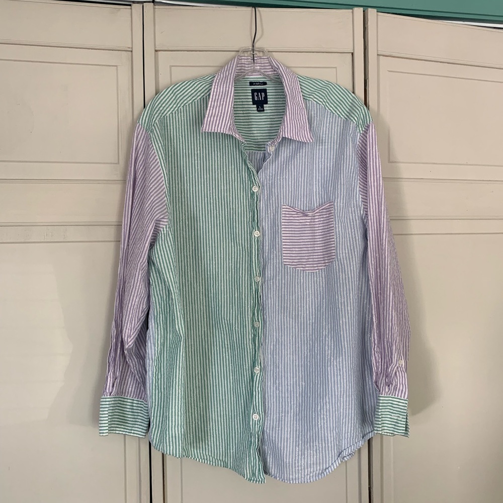 Gap boyfriend shirt.